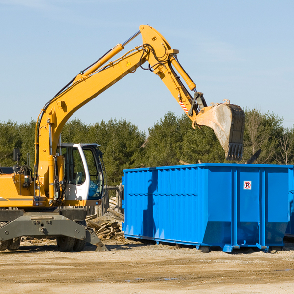 are there any restrictions on where a residential dumpster can be placed in St John